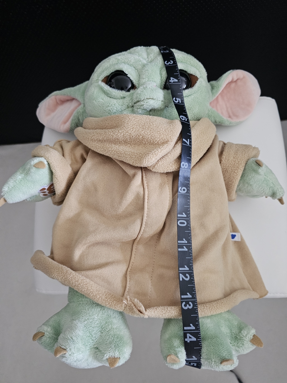 GENUINE STAR WAR Build-A-Bear Green Plush with Tan Robe Soft Toy YODA. - Picture 9 of 9